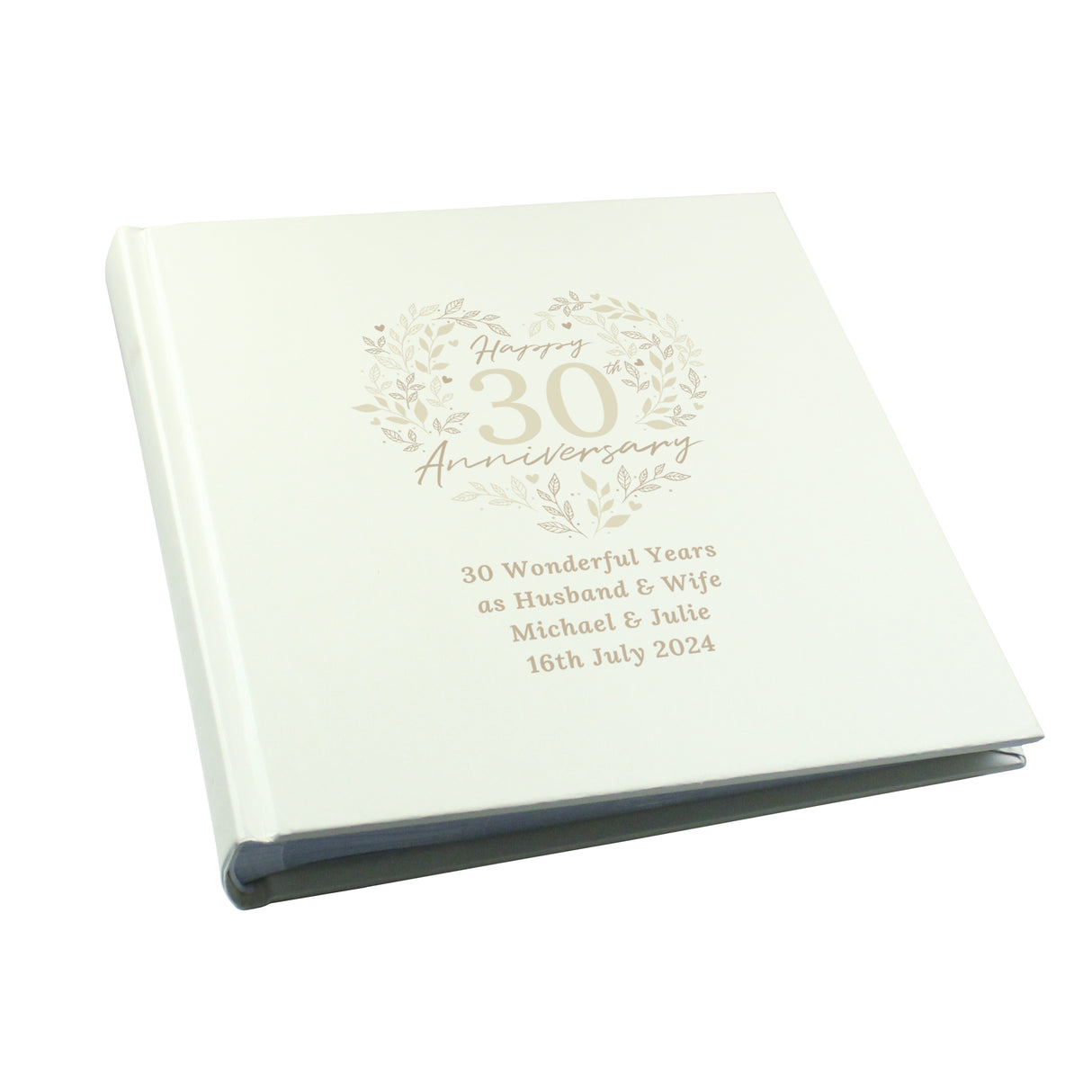 Personalised 30th Pearl Wedding Anniversary Photo Album - Photo Albums at Gift Moments