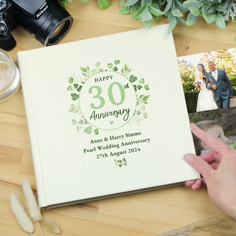 Personalised Botanical Anniversary Photo Album Default Title - Photo Albums at Gift Moments