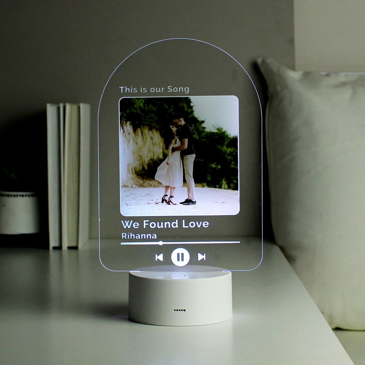 Personalised Our Song Photo Upload LED Colour Changing Light - Lighting at Gift Moments