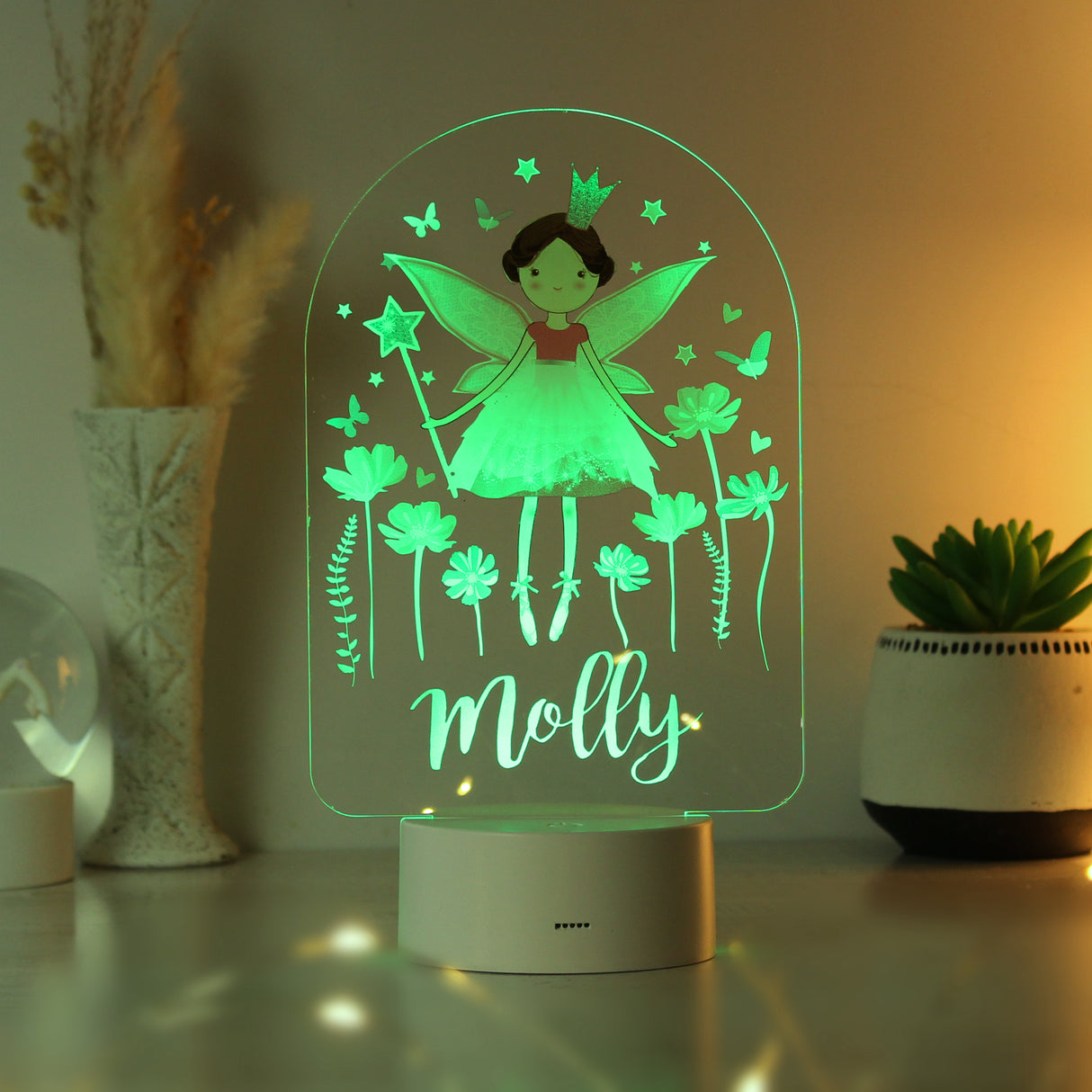 Personalised Colour Changing Fairy LED Night Light: 8 - LED Lighting By Gift Moments