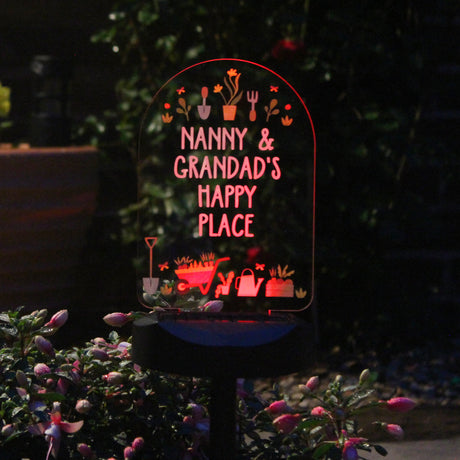 Personalised Vegetable Patch Outdoor Solar Light - LED Lighting at Gift Moments