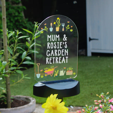 Personalised Vegetable Patch Outdoor Solar Light - LED Lighting at Gift Moments