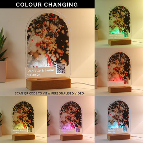 Personalised QR Photo Upload LED Light - LED Lighting at Gift Moments