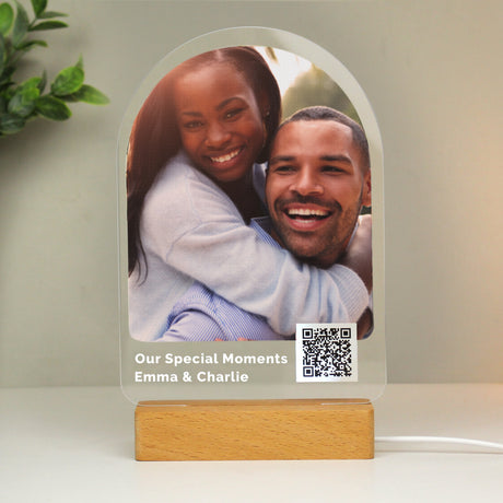 Personalised QR Photo Upload LED Light - LED Lighting at Gift Moments