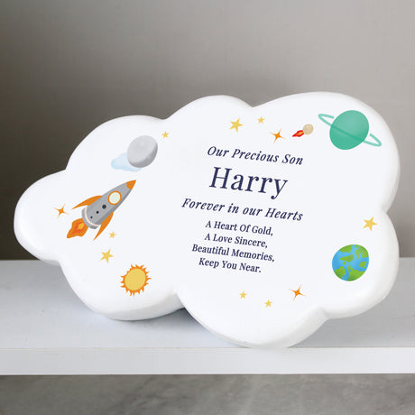 Personalised Space Resin Memorial Cloud - Memorials at Gift Moments