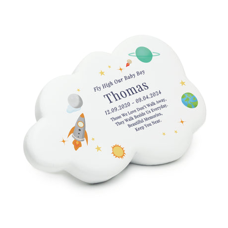 Personalised Space Resin Memorial Cloud - Memorials at Gift Moments