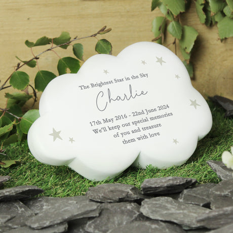 Personalised Stars Resin Memorial Cloud Default Title - Memorials at Gift Moments