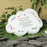 Personalised Floral Resin Memorial Cloud - Memorials at Gift Moments