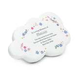 Personalised Floral Resin Memorial Cloud - Memorials at Gift Moments