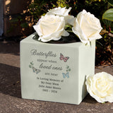 Personalised Butterflies Appear Memorial Vase Default Title - Vases & Plant Pots at Gift Moments