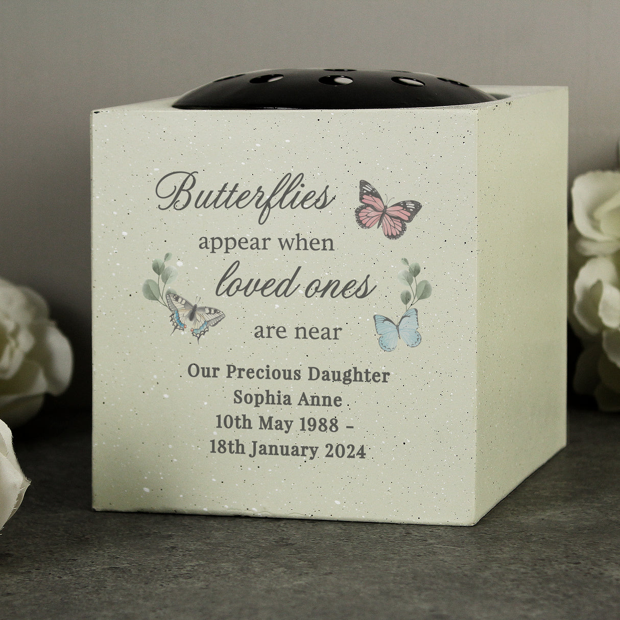 Personalised Butterflies Appear Memorial Vase - Vases & Plant Pots at Gift Moments