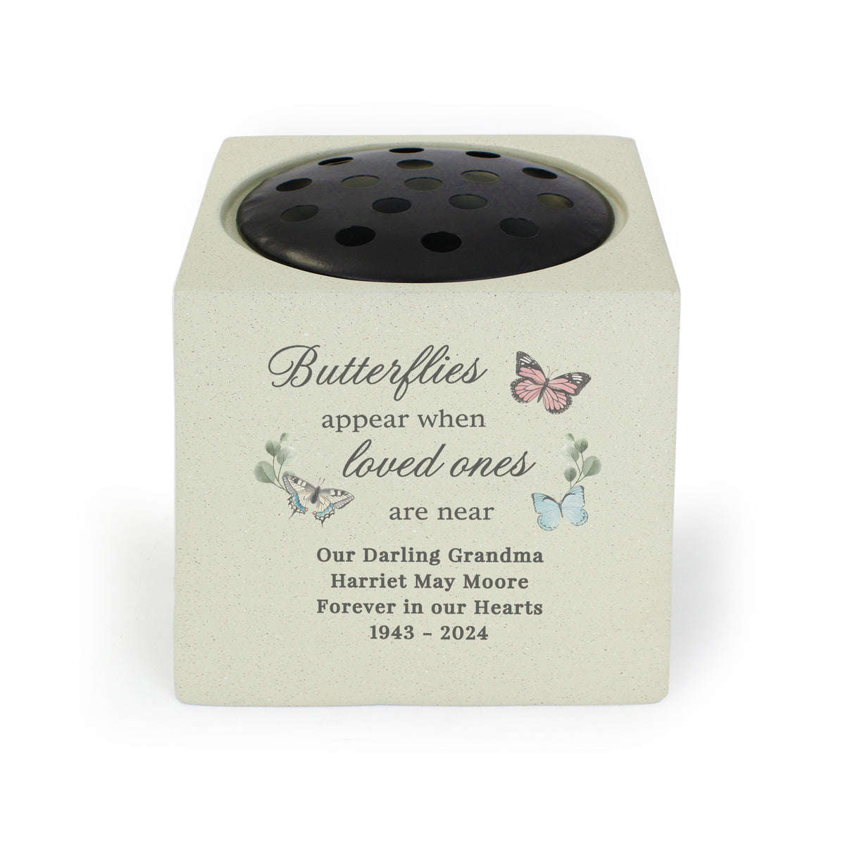 Personalised Butterflies Appear Memorial Vase - Vases & Plant Pots at Gift Moments