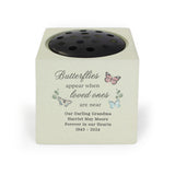 Personalised Butterflies Appear Memorial Vase - Vases & Plant Pots at Gift Moments