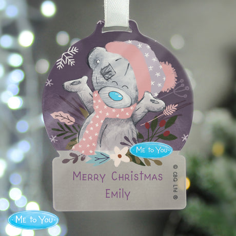 Personalised Me to You Winter Acrylic Decoration: 2 - Christmas Decorations