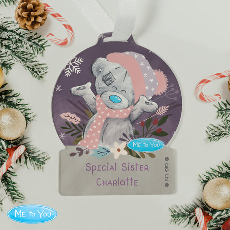 Personalised Me to You Winter Acrylic Decoration: 3 - Christmas Decorations