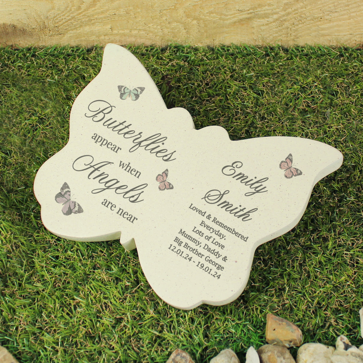 Personalised Butterflies Appear Memorial Resin Butterfly - Memorials at Gift Moments