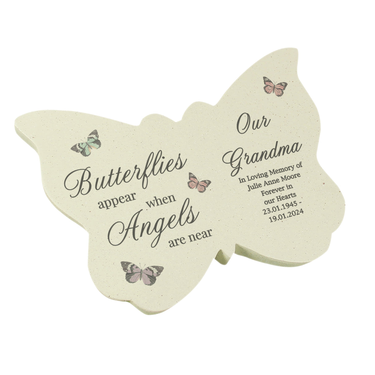 Personalised Butterflies Appear Memorial Resin Butterfly - Memorials at Gift Moments