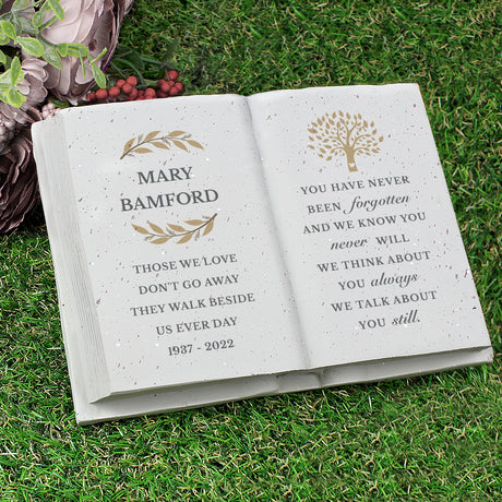 Personalised Family Tree Memorial Resin Book - Memorials at Gift Moments