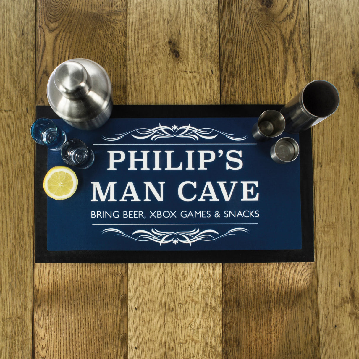 Personalised Man Cave Bar Mats: 7 - Barware By Gift Moments