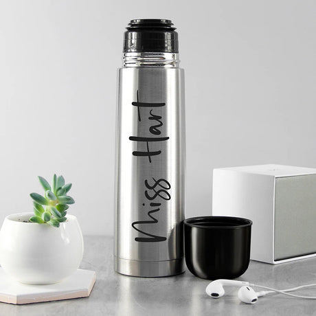 Personalised Stainless Steel Thermos - Travel Mugs at Gift Moments