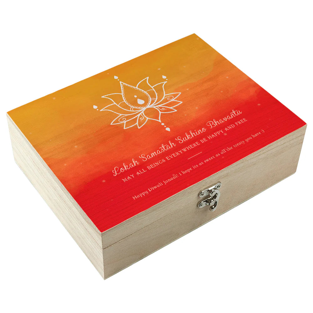 Personalised Diwali Lotus Keepsake Box: 2 - Keepsake Boxes By Gift Moments