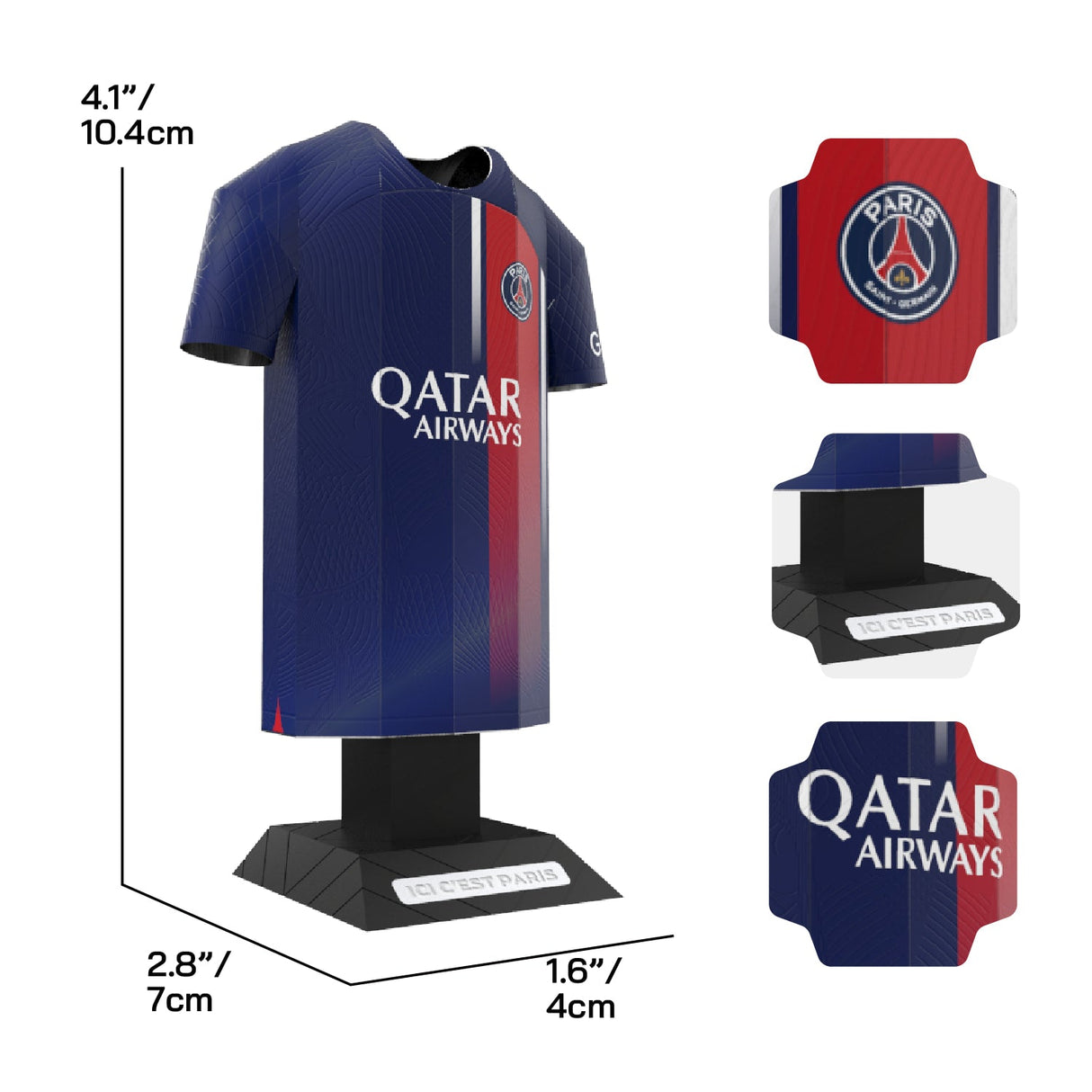 Paris Saint-Germain FC 23/24 Metal Home Jersey - Display Kit at Gift Moments