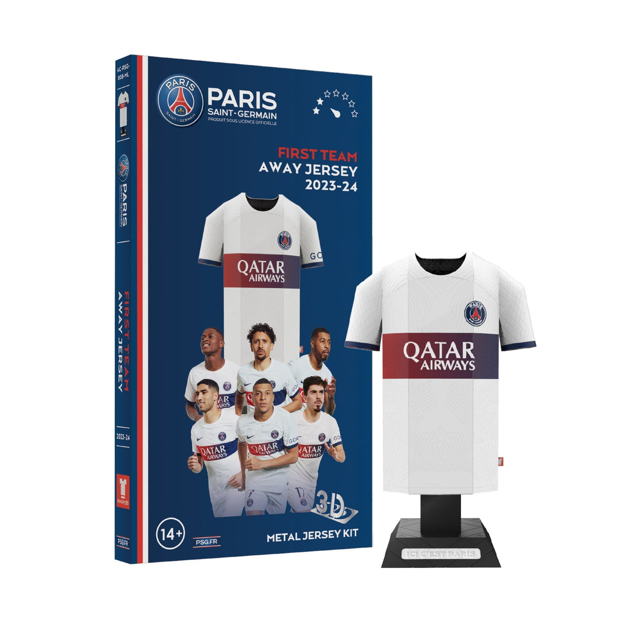 Paris Saint-Germain 23/24 Metal Away Jersey Model: 2 - Display Kit By Paris Saint Germain