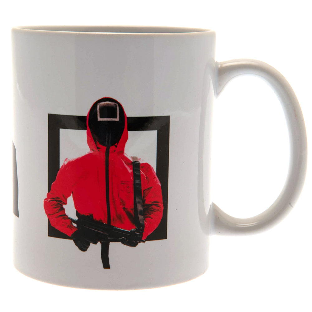 Squid Game Ceramic Coffee Mug - The Masked Man & Troopers Design - Mugs at Gift Moments