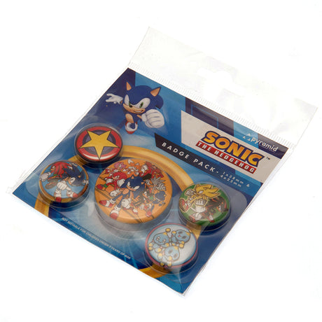 Sonic The Hedgehog Button Badge Set - Badges at Gift Moments