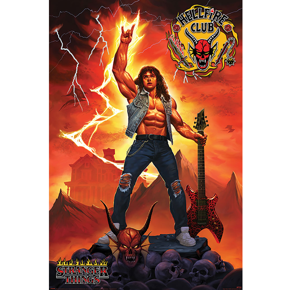 Stranger Things 4 Hellfire Club Maxi Poster Default Title - Posters at Gift Moments