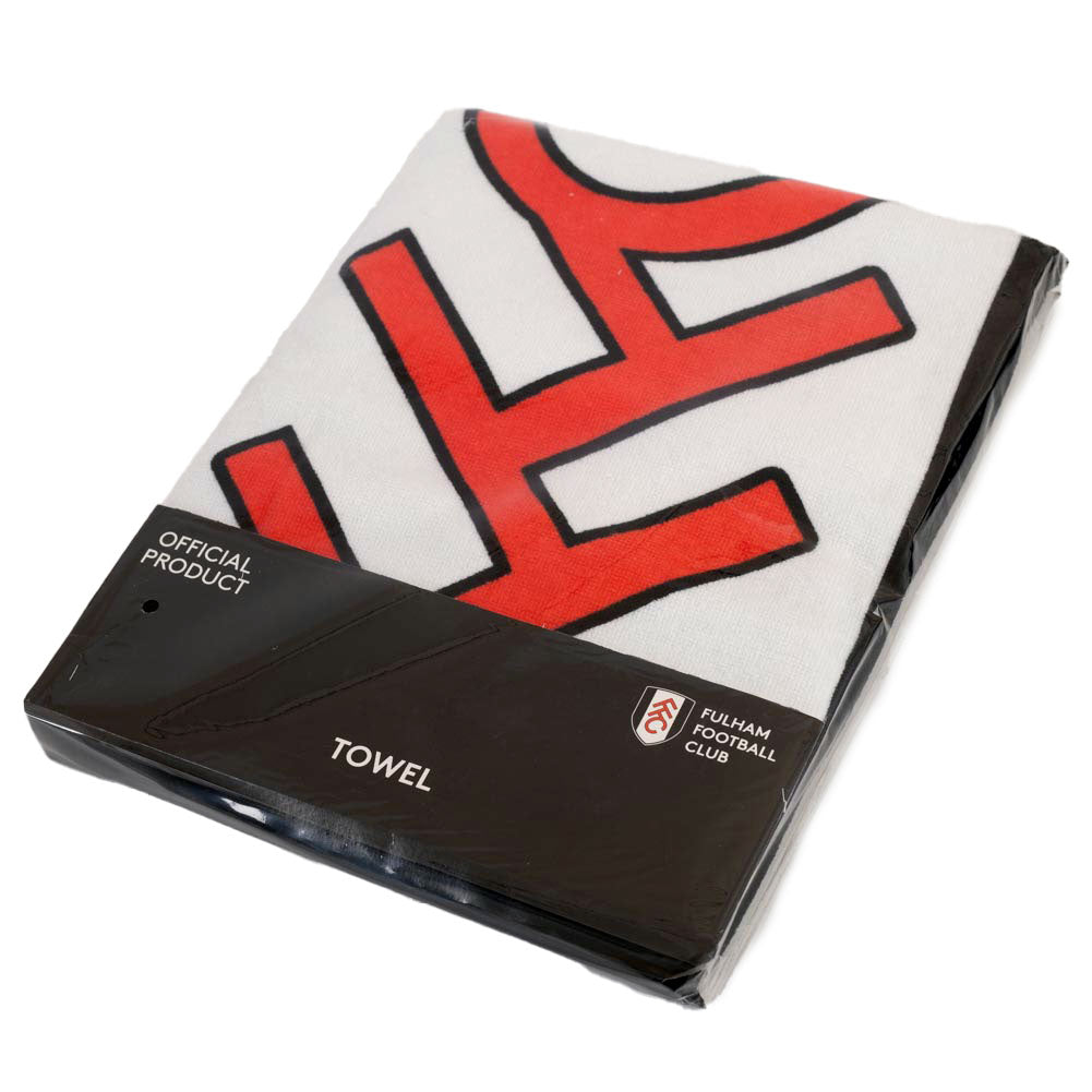 Fulham FC Pulse Beach Towel 151cm x 70cm: 3 - Towels By Fulham