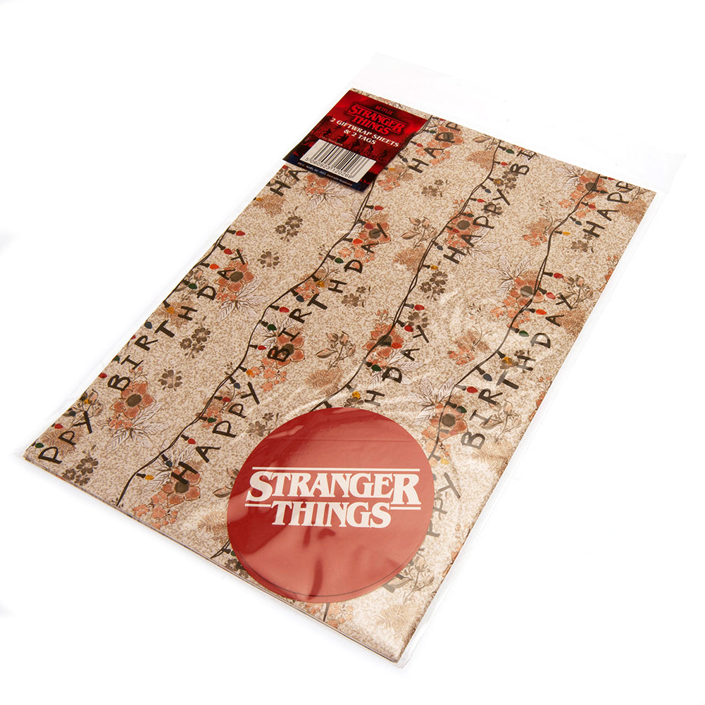 Stranger Things Gift Wrap Set - Gift Wrap & Bags at Gift Moments