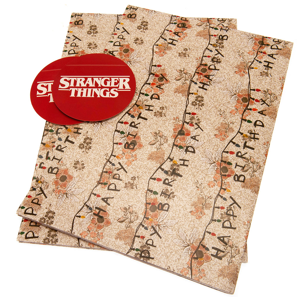 Stranger Things Gift Wrap Set Default Title - Gift Wrap & Bags at Gift Moments