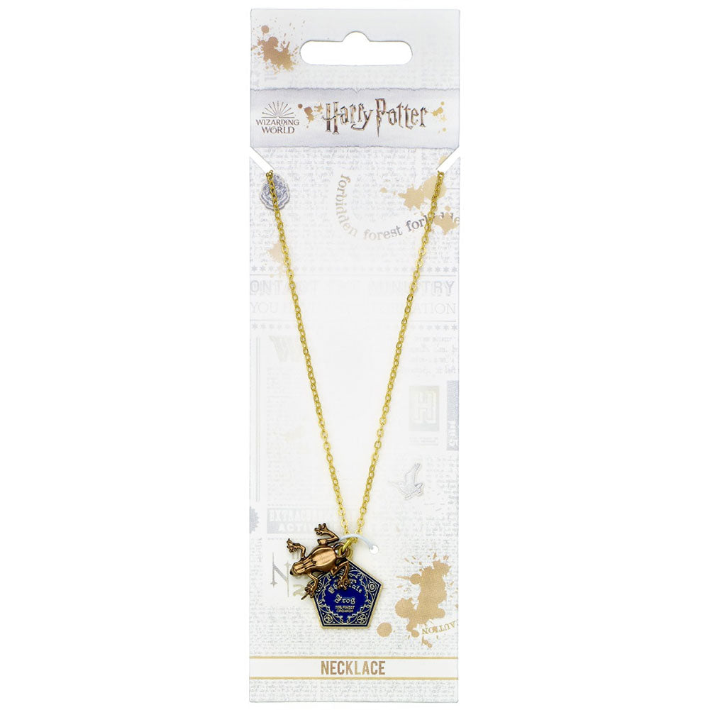 Harry Potter Gold Plated Necklace Chocolate Frog - Jewellery at Gift Moments