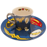 DC Comics Mirror Mug & Plate Set Default Title - Gift Sets at Gift Moments