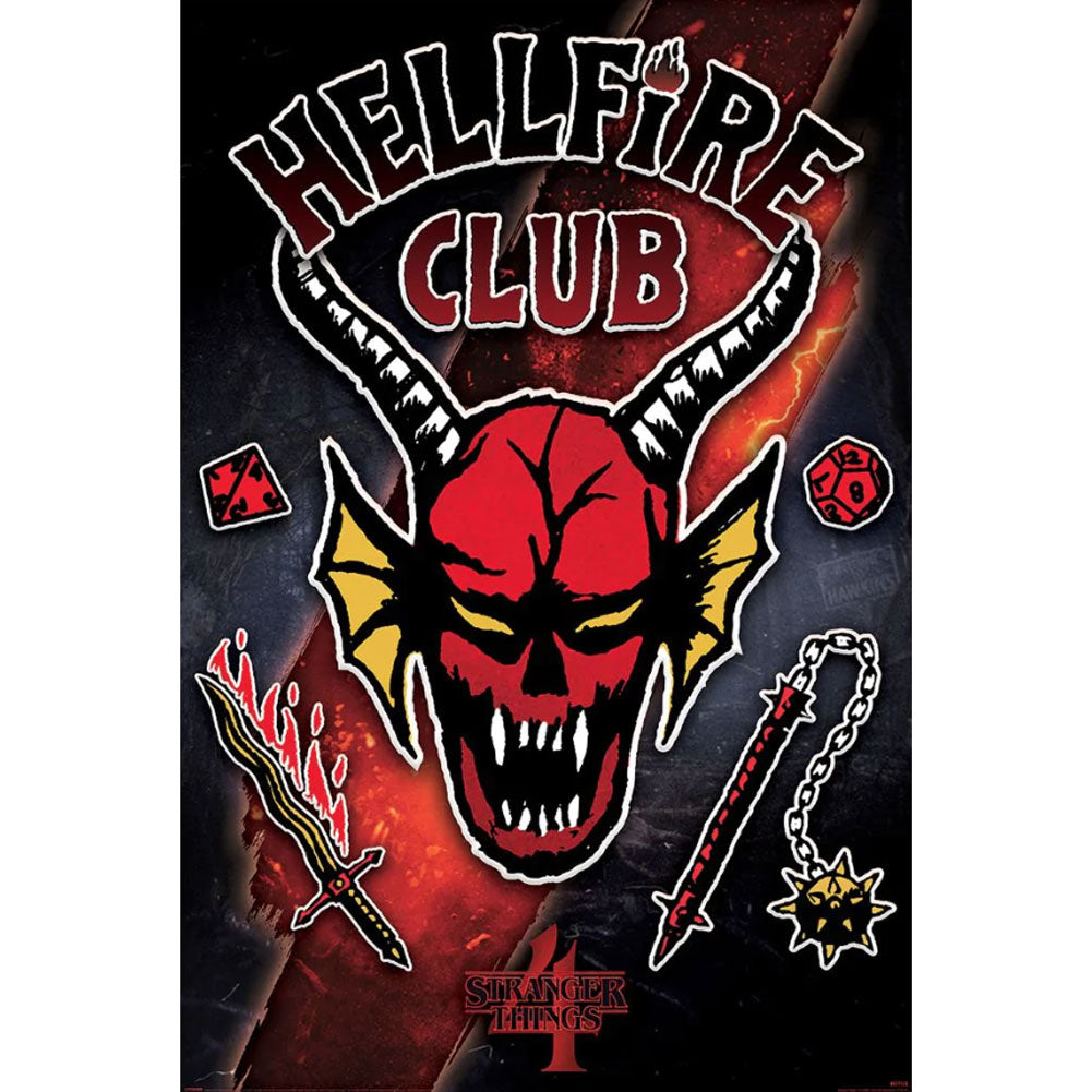 Stranger Things 4 Hellfire Club Rift Poster Default Title - Posters at Gift Moments