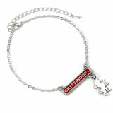 Harry Potter Silver Plated Bar Bracelet Gryffindor Default Title - Jewellery at Gift Moments