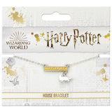 Harry Potter Silver Plated Bar Bracelet Hufflepuff - Jewellery at Gift Moments