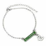 Harry Potter Silver Plated Bar Bracelet Slytherin Default Title - Jewellery at Gift Moments