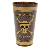 One Piece Premium Large Glass Straw Hat Crew Default Title - Glassware at Gift Moments