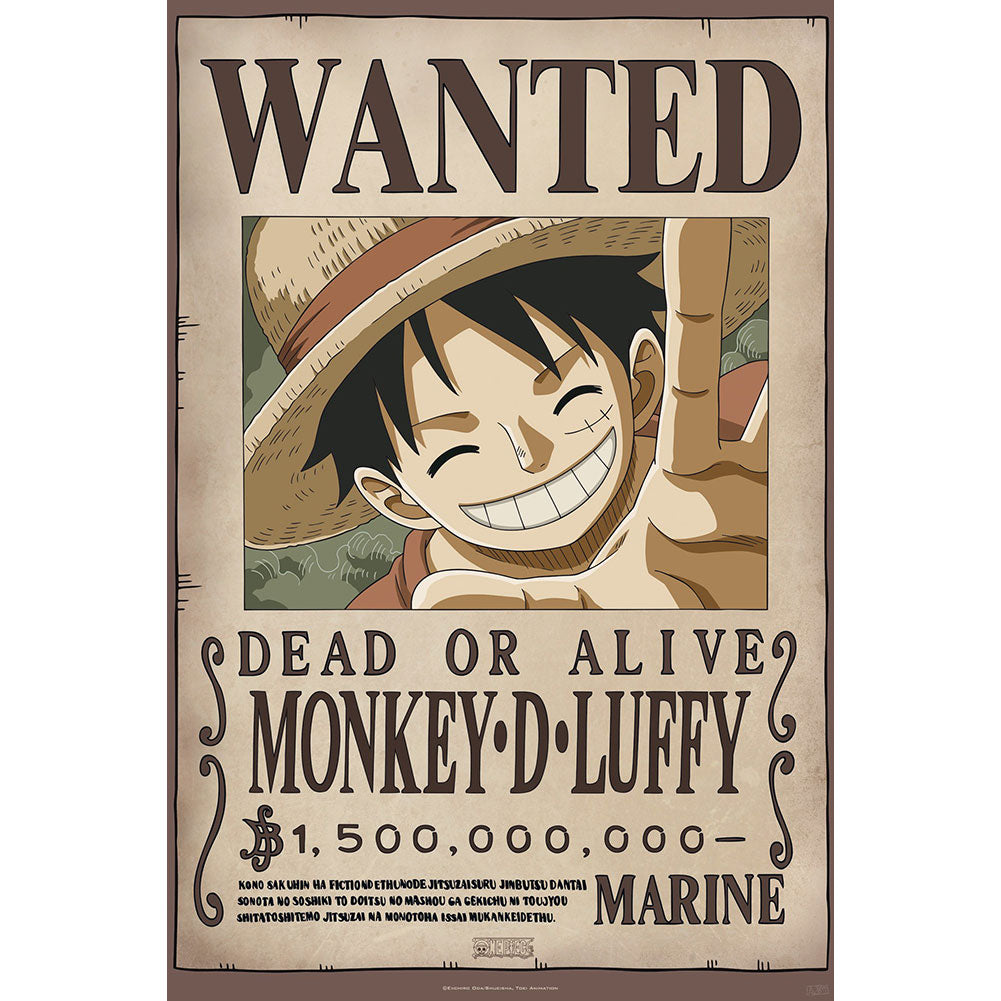 One Piece Poster Wanted 273 Default Title - Posters at Gift Moments