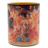 One Piece Heat Changing Mega Mug Featuring Luffy & Sabo - Mugs at Gift Moments