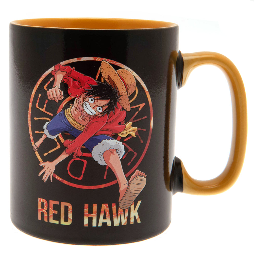 One Piece Heat Changing Mega Mug Featuring Luffy & Sabo - Mugs at Gift Moments