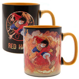 One Piece Heat Changing Mega Mug Featuring Luffy & Sabo Default Title - Mugs at Gift Moments