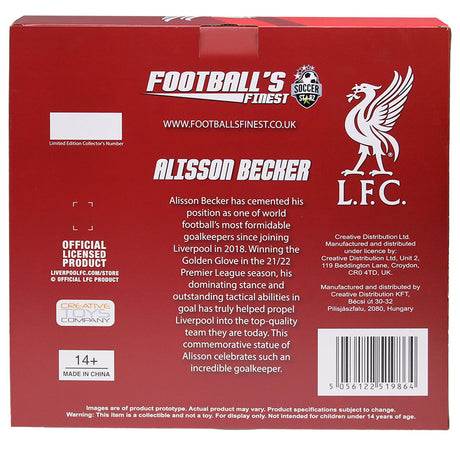 Liverpool FC Football's Finest Alisson Becker Premium 60cm Statue - Figures & Collectables at Gift Moments