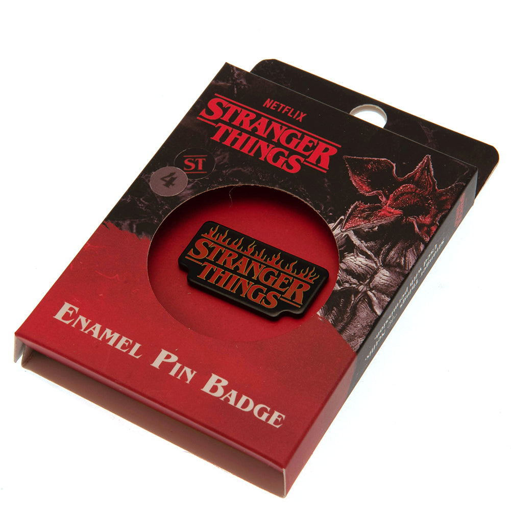 Stranger Things Badge Logo Enamel Pin - Badges at Gift Moments