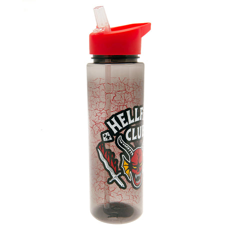 Stranger Things Hellfire Club Plastic Drinks Bottle - Water Bottles at Gift Moments