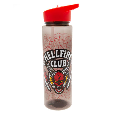 Stranger Things Hellfire Club Plastic Drinks Bottle Default Title - Water Bottles at Gift Moments