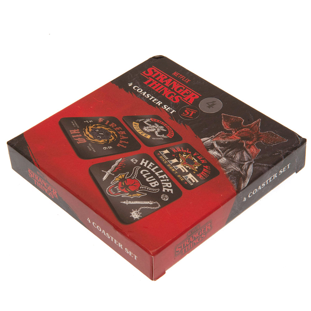 Stranger Things Hellfire Club Coaster Set - Coasters at Gift Moments