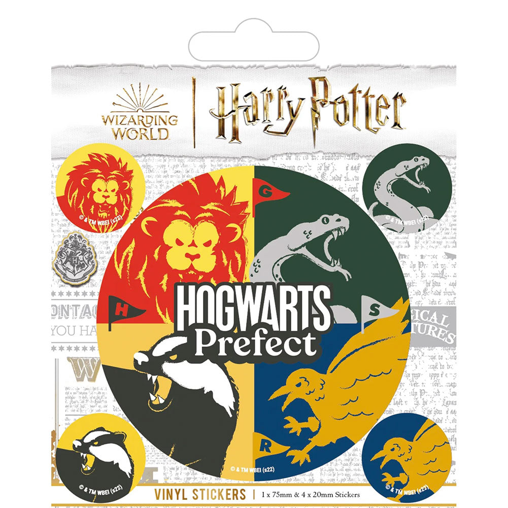 Harry Potter Stickers Hogwarts Prefect Set Default Title - Stickers at Gift Moments